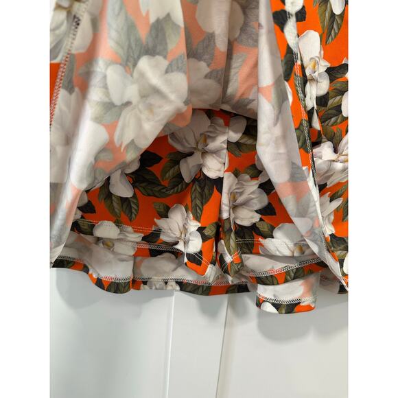 Alice + Olivia Floral Blaise Trapeze Mini Skort Size XS - Picture 3 of 4